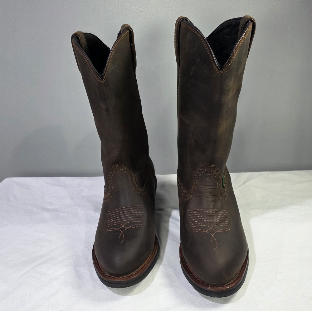 Dan Post Men's Albuquerque Waterproof Leather Soft Toe Western Boots, 12". 11EW - Picture 2 of 10